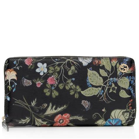 gucci flora knight print zip around wallet|Flora Zip.